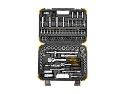 Набор инструментов, 1/2, 1/4, CrV, пластиковый кейс, 94 предмета Kranz KR-66-6694