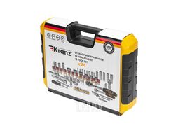 Набор инструментов, 1/2, 1/4, CrV, пластиковый кейс, 94 предмета Kranz KR-66-6694