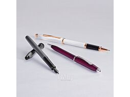 Ручка перьевая F "Century II Translucent Plum Lacquer" метал., подарочн. упак., бордовый/серебристый Cross AT0086-114FS