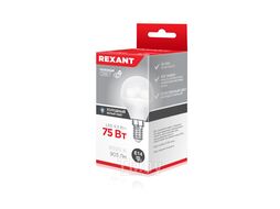 Лампа светодиодная Шарик (GL) 9,5 Вт E14 903 лм 6500 K нейтральный свет REXANT 604-207