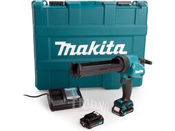 Аккум. пистолет для герметика MAKITA CG 100 DWAEA в чем. (10.8 В, 2 акк., 2,0 Ач, тубы до 300 мл.)