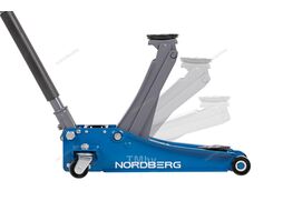 Домкрат подкатной NORDBERG малый для автолюбителя 2,5т. N32025E