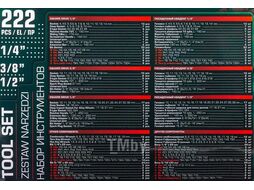 Набор инструментов 222пр. 1/4" 3/8" 1/2" 6гр RockFORCE LIGHT RF LIGHT-42222-5