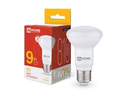 Лампа светодиодная LED-R63-VC 9Вт 230В Е27 3000К 810Лм INhome 4690612024301