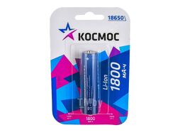 Аккумулятор КОСМОС 18650 Li-ion1800 mAh BP1