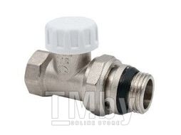 Клапан настроечный для радиатора с уплотнением прямой вн-нар 3/4" AQUALINK СС02678