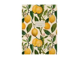 Блокнот А4 160л престиж "FLORA.LEMONS", клетка, тв. обл., глянц. ламинация Альт 3-160-490/19