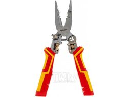 Плоскогубцы многофункциональные диэлектрические с тестером PRO 210мм Kranz KR-12-4656-3