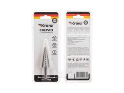 Сверло по металлу ступенчатое 4,0-20,0 мм 76 mm 62 HRC Kranz KR-12-6601