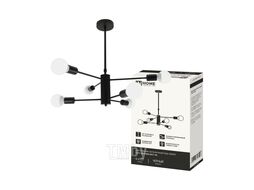 Светильник потолочный под лампу LOFT SPUTNIK-6E27-BL 6хЕ27 черный INhome 4690612062686