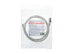Патч-корд S/FTP, CAT 6A (10G), RJ45-RJ45, 28AWG, LSZH, серый, 1м REXANT 02-0390-1