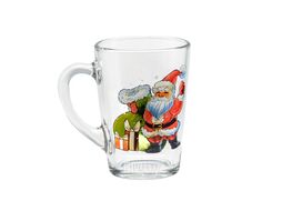 Кружка стеклянная "капучино. новый год" 300 мл/11 см ОСЗ 07с1334-40 ДЗ НГ 2026