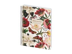 Ежедневник А5 160*210 мм, недат. на гребне «CUTE DIARY.FLORA.ПИОНЫ", 272стр., тв.обложка Bruno Visconti 3-701/10