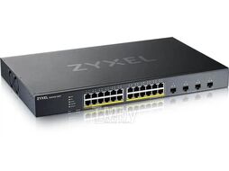 Коммутатор Smart L3 Lite PoE+ NebulaFlex XGS1935-28HP, rack 19", 24xGE PoE+, 4xSFP+, бюджет PoE 375 Вт ZyXEL XGS1935-28HP-EU0101F