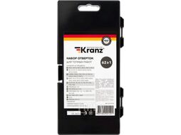 Набор отверток для точных работ 62 предмета Kranz KR-12-4774