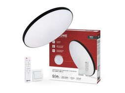 Светильник светодиодный NEO SIMPLE-95RC-BL 95Вт 230В 3000-6500K 7600Лм 460x67мм с пультом ДУ черный INhome 4690612060903