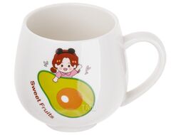 Кружка керамическая, 350 мл, Sweet fruits, авокадо, PERFECTO LINEA 17-300113