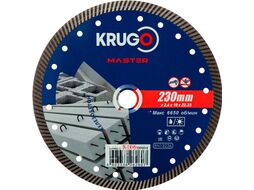 Круг алмазный по ж/бетону Master 230*22,23 мм, турбо Krugo 81062300261