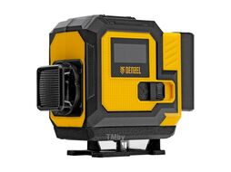 Лазерный уровень мультипризменный DLV-360-3T, 30 м, зеленый луч, Li-Ion 2,4 Aч, штатив Denzel 350805
