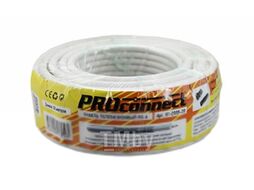 Кабель RG-6U, жила 0,9мм. CCS, экран 32*0,12мм. (48%), 20м., белый PROconnect 01-2205-20