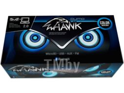 Колонка беспроводная Hawk (ВТ 0051), BT5.0, 10Вт, FM, MicroSD, USB, AUX, подсветка, 1500мА-ч QUMO Q32941