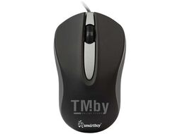 Мышь проводная ONE 329, черная / серая, 2btn+Roll SmartBuy SBM-329-KG