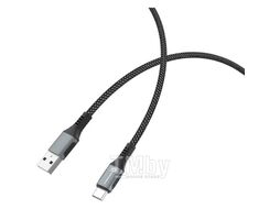 Кабель ATOMIC URBAN USB-A - USB-C 3A, 1.2 м, черно-серый 30.394