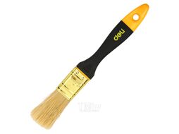 Кисть малярная плоская 1"-25 мм Deli YS EDL509141 пластиковая рукоятка, смешанная щетина, черная