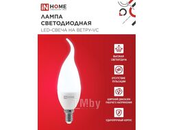 Лампа светодиодная LED-СВЕЧА НА ВЕТРУ-VC 11Вт 230В Е14 6500К 990Лм INhome 4690612030494