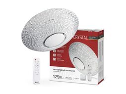 Светильник светодиодный COMFORT CRYSTAL 125Вт 230В 3000-6500K 10000Лм 500x115мм с пультом ДУ INhome 4690612059471