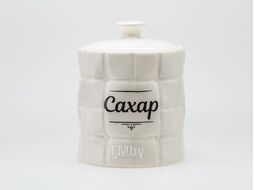 Банка для сыпучих продуктов керамическая "сахар" 850 мл/11,4*11,4*14,4 см Fresca QC24B37Ср
