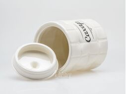 Банка для сыпучих продуктов керамическая "сахар" 850 мл/11,4*11,4*14,4 см Fresca QC24B37Ср