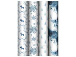 Бумага подарочная новогодняя 70*100см, "Christmas toys" в рулонах, 80 г/м2, 1 лист, асс-ти Meshu MS_66820