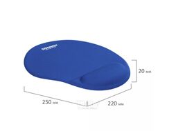 Коврик для мыши 250*220*20 мм "Sonnen" полиуретан, лайкра, с подушкой под запястье, синий Sonnen 513300