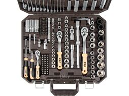 Набор головок и ключей 219пр. 1/4",3/8",1/2" PRO STARTUL DAKAR (PRO-219DK) (усоверш. 6-ти гранный профиль головок, спец. форма зева ключей, плавающие удлинители)