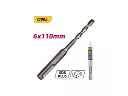 Бур по бетону Deli YS EDH-Y06110 6x110 мм, SDS-PLUS