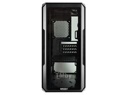 Корпус CL590 GINZZU mATX, 2*USB2 + 1*USB3, стекло, бп снизу, GPU до 305мм, кулер до 160мм, черный