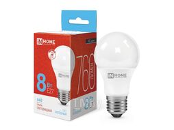 Лампа светодиодная LED-A60-VC 8Вт 230В Е27 6500К 760Лм INhome 4690612024042