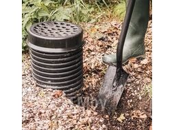 Лопата штыковая с закругленным лезвием Ergonomic Pro (черная) FISKARS 1066709