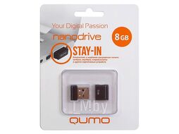 Накопитель 8GB USB 2.0 Nano Black, цвет корпуса черный (QM8GUD-NANO-B) QUMO Q18324