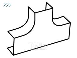 Угол Т-образный плавный стандарт TIA 20х12,5 RMT Ecoplast 72414R