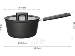 Соусник с крышкой 2,5л Hard Face FISKARS 1052235