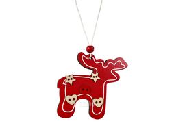 Украшение подвесное Калядны час Red Animal 9 см JH0219-26