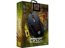 Игровая мышь Crypt M57, проводная, оптическая, 6 кнопок, подсветка 4 цветов, дыш., 800/1600/2400/3200 dpi QUMO Q24239