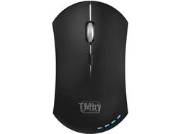 Мышь Office Luna M74 black, беспроводная, офис, аккумуляторная 600 mAh, кабель зарядки QUMO Q30701