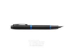 Ручка перьев. IM Vibrant Rings F315 Marine Blue PVD F ст.нерж. подар.кор. PARKER 2172858