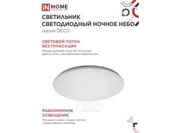 Светильник светодиодный серии DECO НОЧНОЕ НЕБО 70Вт 230В 6500К 6300Лм 485х68мм IN HOME 4690612063393