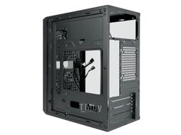 Корпус B177 GINZZU mATX, 2*USB2, 2*120мм LED FAN (12RR4), стекло, GPU 240mm max, fan CPU 145mm max, бп сверху, черный