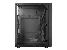 Корпус B177 GINZZU mATX, 2*USB2, 2*120мм LED FAN (12RR4), стекло, GPU 240mm max, fan CPU 145mm max, бп сверху, черный