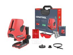 Нивелир лазерный NEO X200 Kit (Зеленый / 20/60 м / 2 луча / ± 0.3 мм/м / Wall Mount pro / Кейс) Condtrol 1-2-400